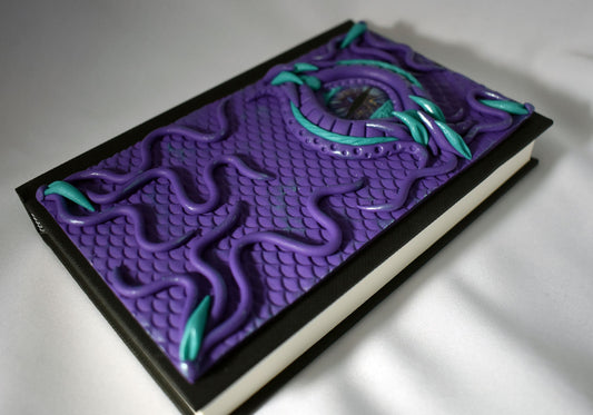 Hand Decorated Purple Dragon Eye Sketchbook Journal