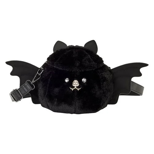 Loungefly Bat Figural Plush Crossbody Bag