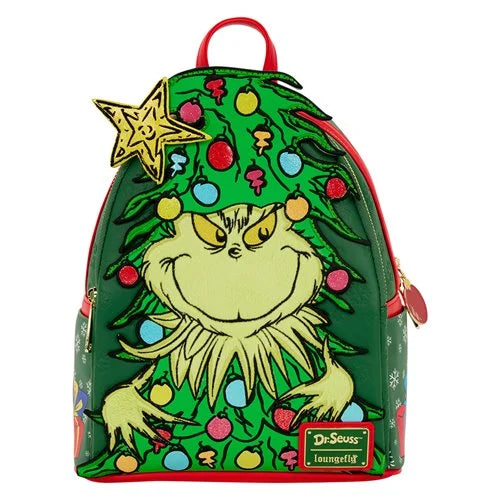 Dr. Seuss Grinch Holiday Tree Light-Up Mini-Backpack