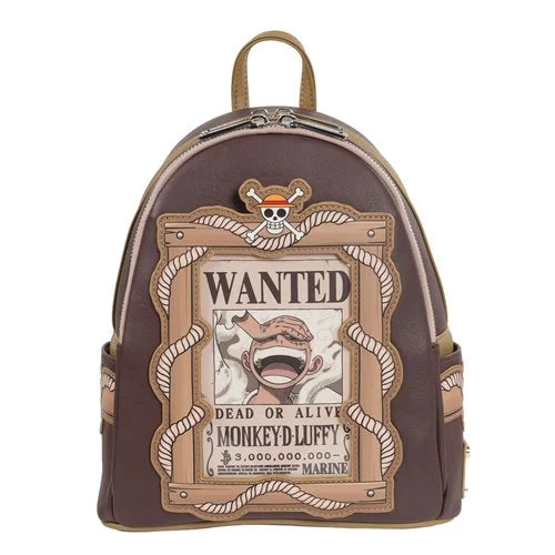 One Piece Wanted Dead or Alive Monkey D. Luffy Mini-Backpack - EE Exclusive