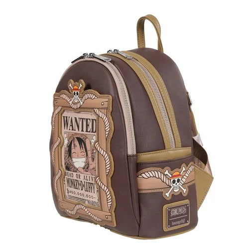 One Piece Wanted Dead or Alive Monkey D. Luffy Mini-Backpack - EE Exclusive