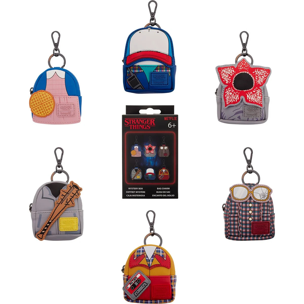 Stranger Things 10th Anniversary Mini Backpack Bag Charms