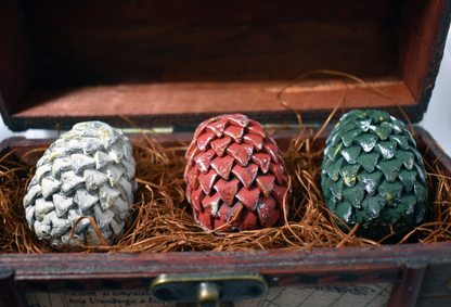 Handmade Mini Dragon Egg Set in Chest