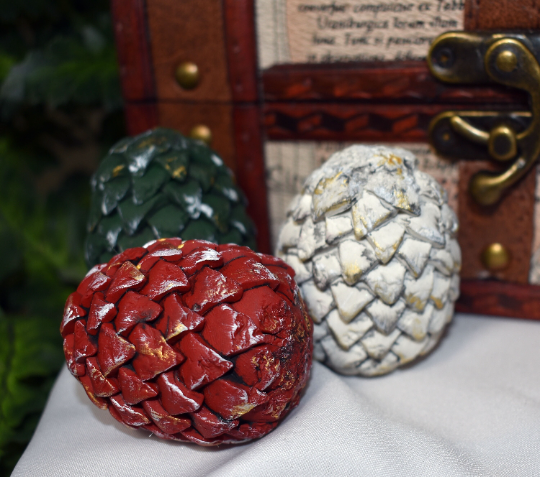 Handmade Mini Dragon Egg Set in Chest