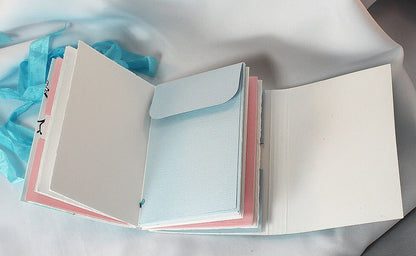 Handmade Cherry Blossom Mixed Media Travel Journal