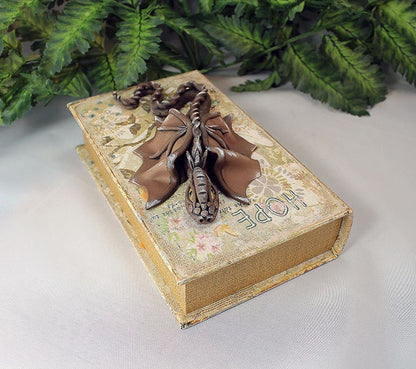 Polymer Clay Brown Dragon Book - 1-065