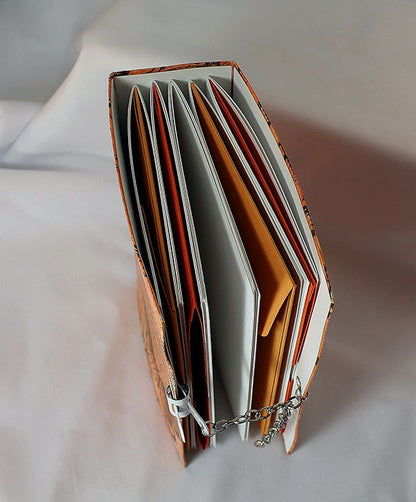 Handmade Mixed Media Art journal with pockets - 4-015