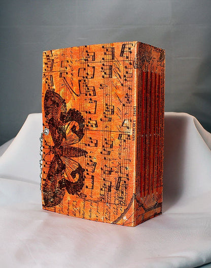 Handmade Mixed Media Art journal with pockets - 4-015