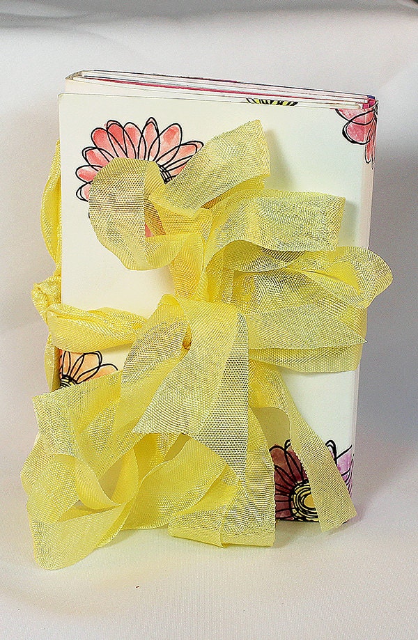 Handmade Flower Mixed Media Travel Journal