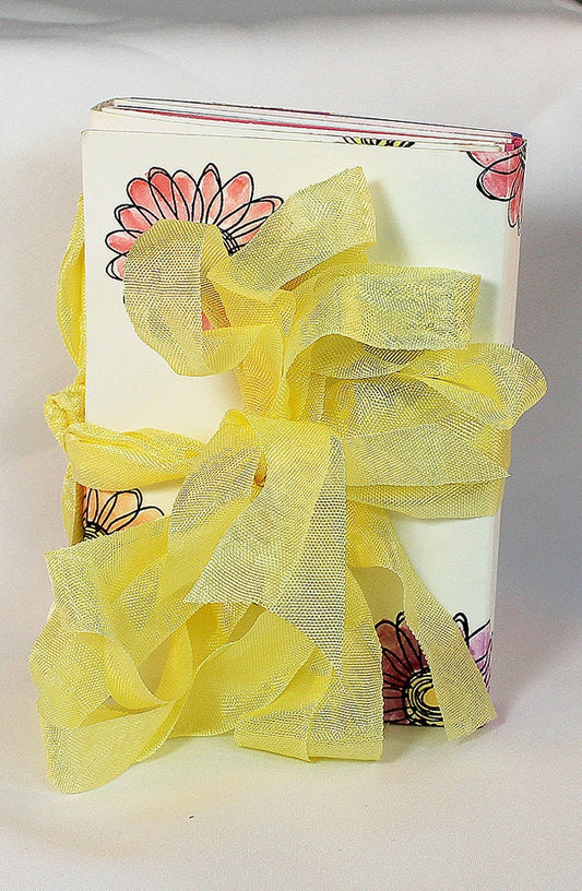 Handmade Flower Mixed Media Journal - 3-028