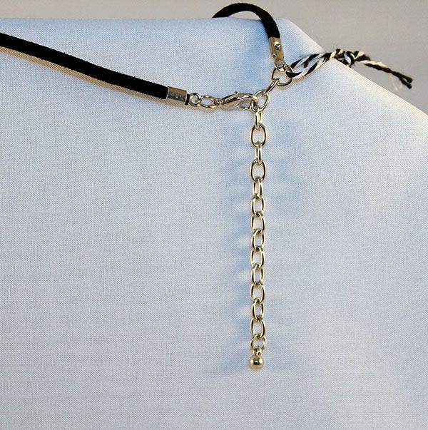 Large Blue Handcrafted Glass Dragon Eye Necklace - 13-004