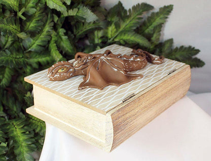 Polymer Clay Brown Dragon Book - 1-071