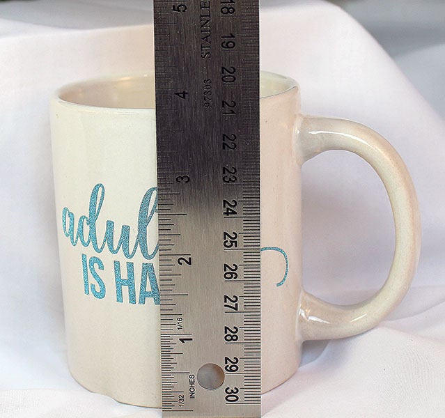 White 11oz "Adulting is Hard" Mug - 9-001B