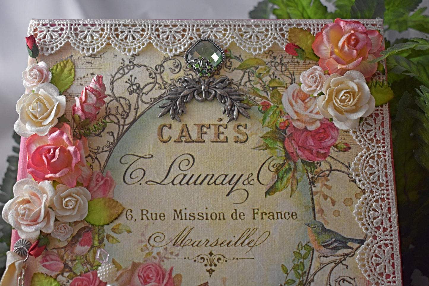 Mixed Media Rose Canvas 9 x 12