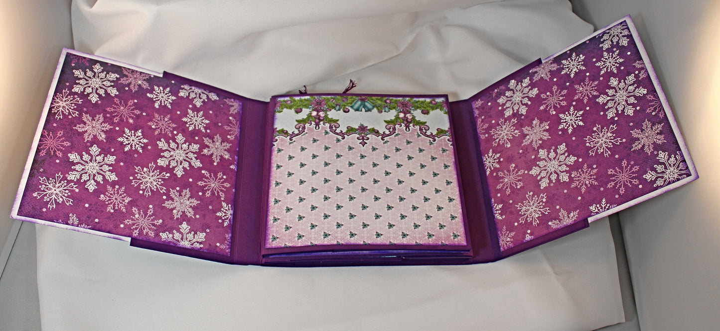 Handmade Scrapbook Christmas Album - Handmade