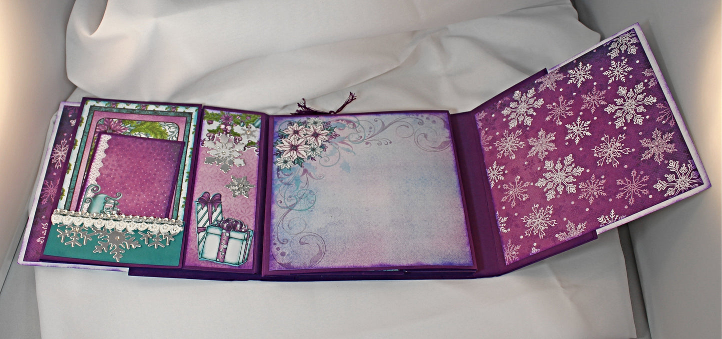 Handmade Scrapbook Christmas Album - Handmade