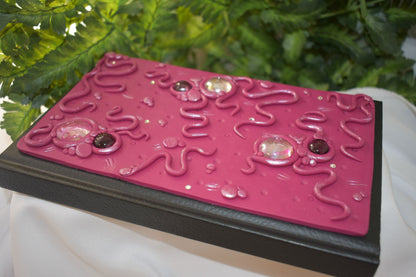 Polymer Clay Fuschia Journal Sketchbook - 2-018