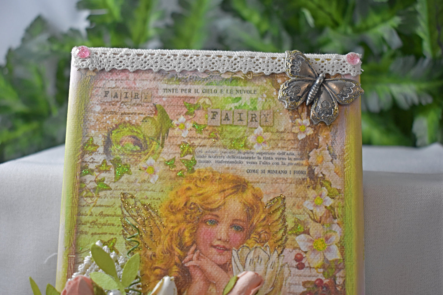 Mixed Media Fairy Canvas 5 x 7