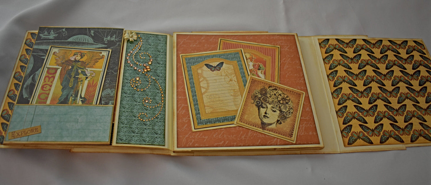 Steampunk Mini Scrapbook Album - 6-012