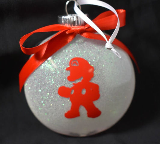 Mario Red and White Christmas Ornament - 7-051