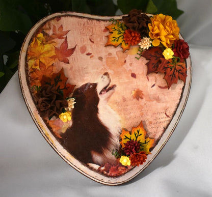 Mixed Media Dog Decorative Plaque - 7-061