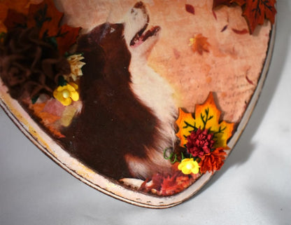 Mixed Media Dog Decorative Plaque - 7-061