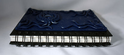 Hand Decorated Blue Dragon Eye Sketchbook Journal