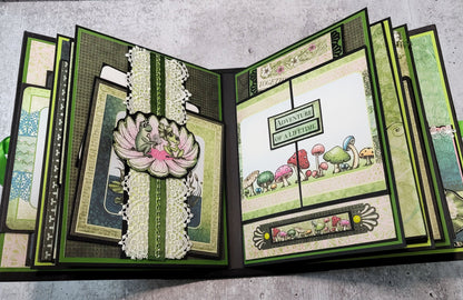 Handmade Frog Themed Scrapbook Album