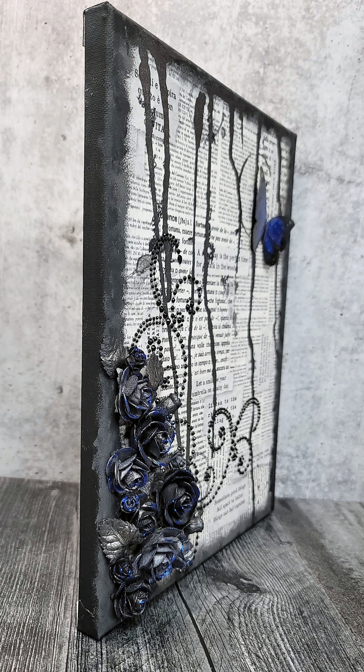 Mixed Media Handmade Canvas - Our Love Words - 11-024