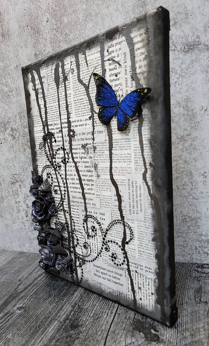 Mixed Media Handmade Canvas - Our Love Words - 11-024