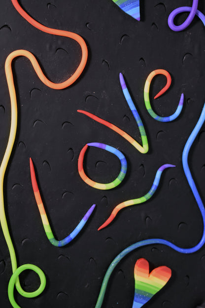 Polymer Clay Rainbow Sketchbook - 2-037