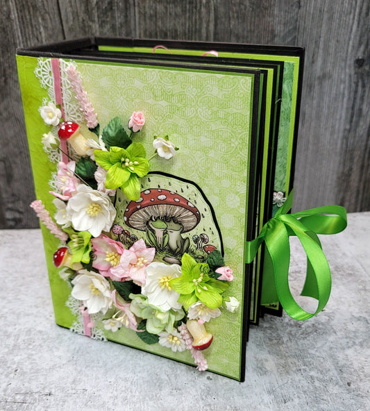Handmade Frog Themed Scrapbook Album