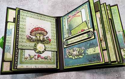 Handmade Frog Themed Scrapbook Album