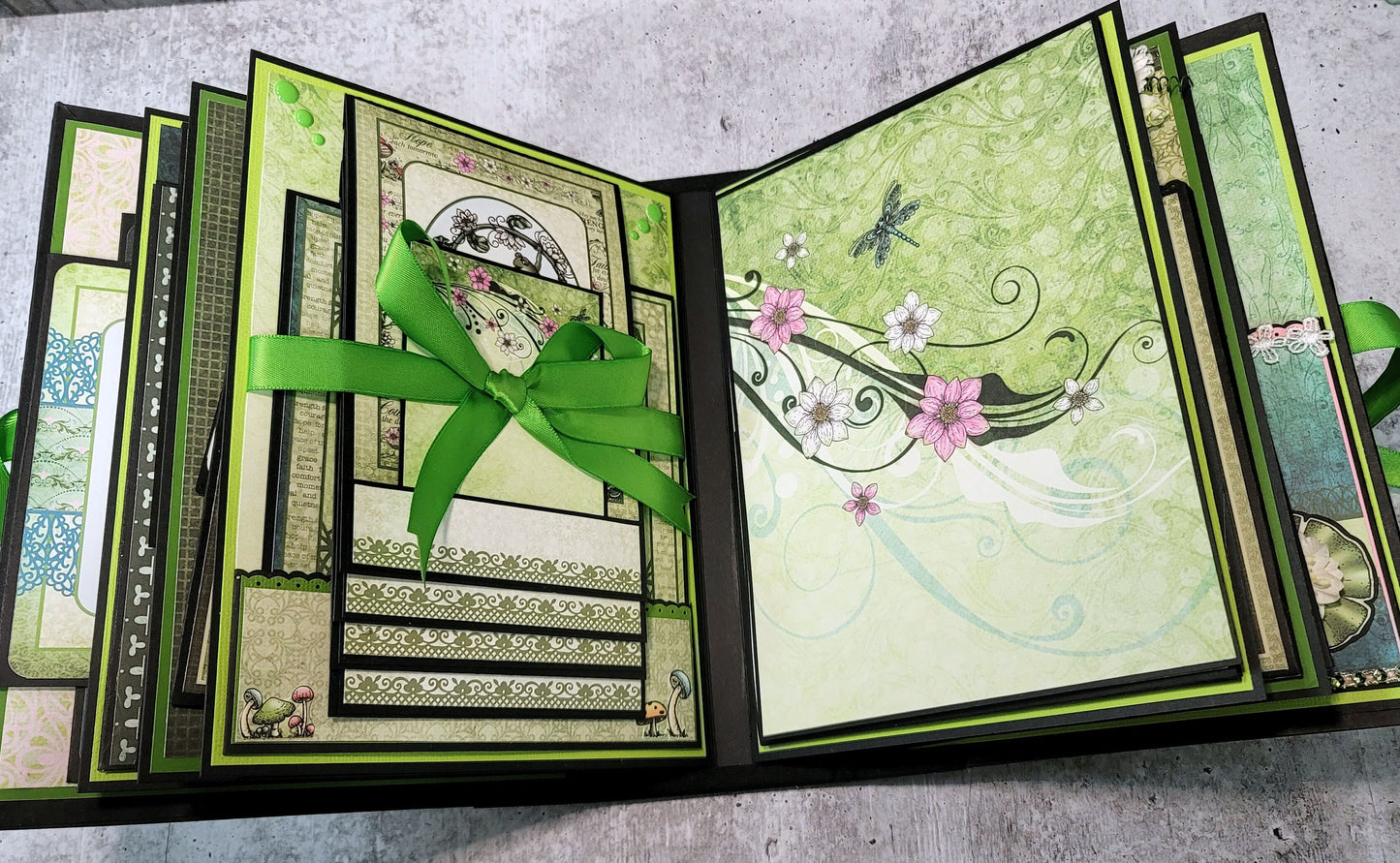 Handmade Frog Themed Scrapbook Album
