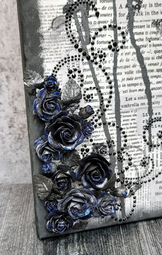 Mixed Media Handmade Canvas - Our Love Words - 11-024