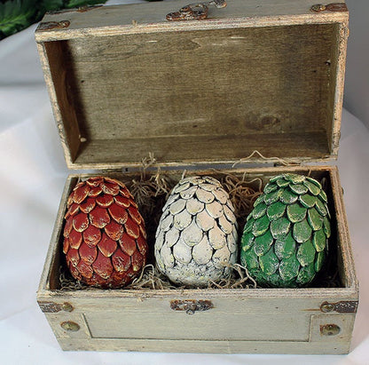 Medium Polymer Clay Dragon Egg Set in Chest - 8-010