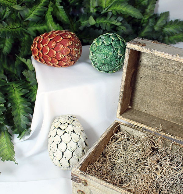 Medium Polymer Clay Dragon Egg Set in Chest - 8-010