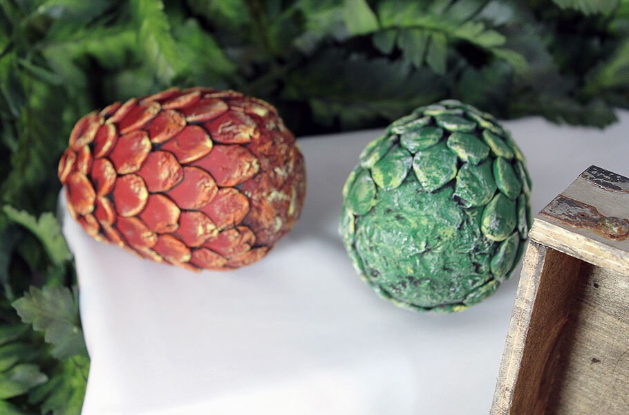 Medium Polymer Clay Dragon Egg Set in Chest - 8-010