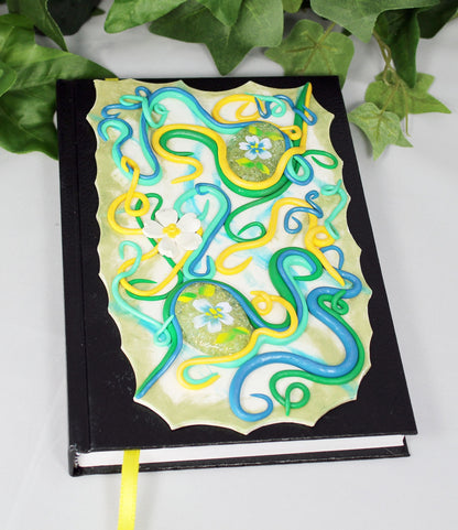 Polymer Clay Flower Journal Sketchbook - 2-004